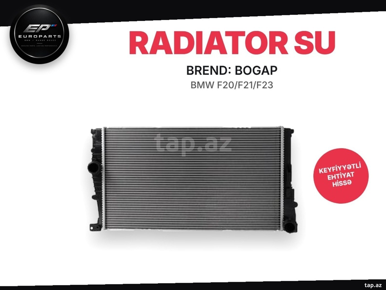 BMW F20,F21,F23,F30 su radiatoru
