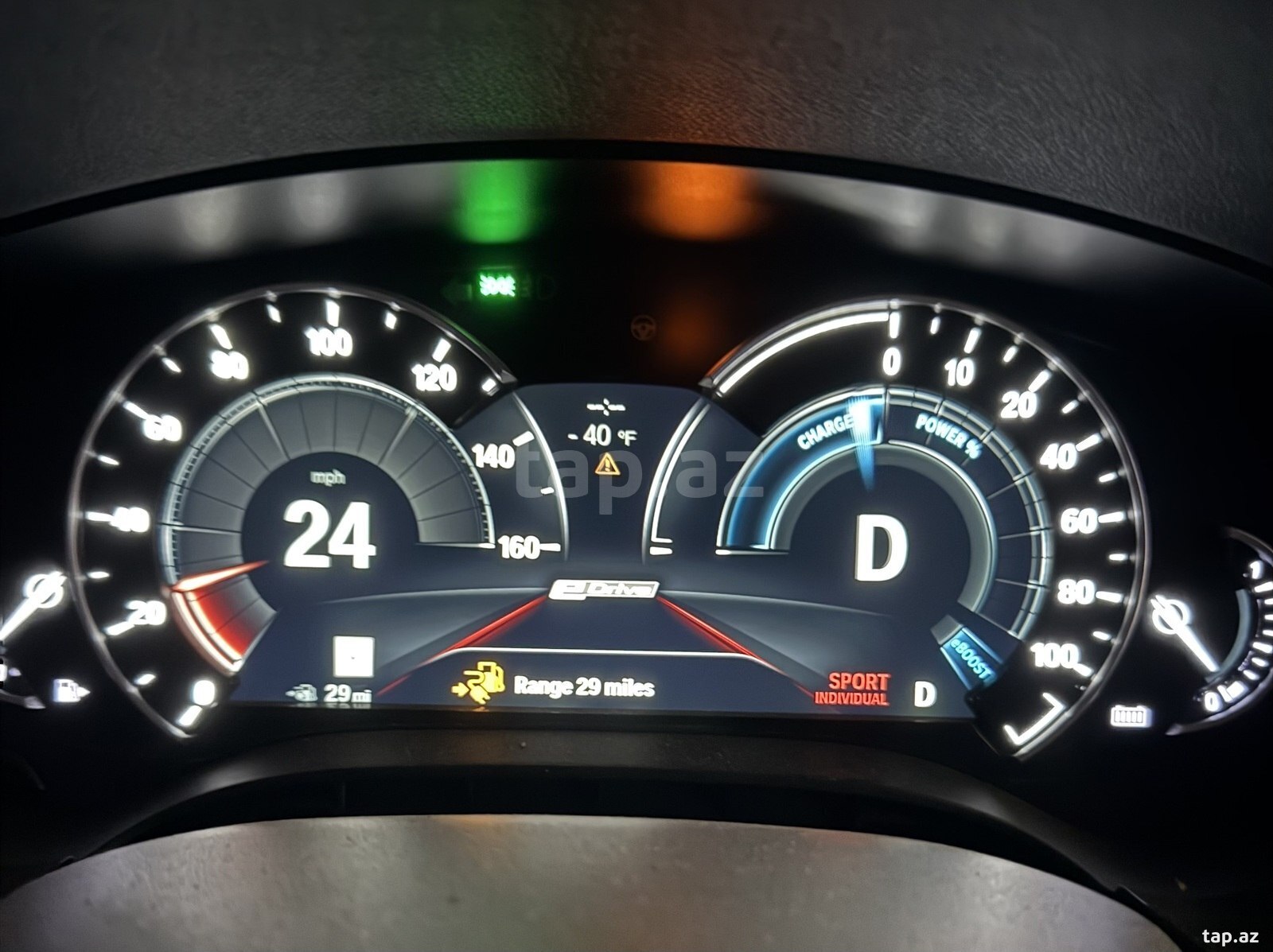 BMW G30 sürət paneli