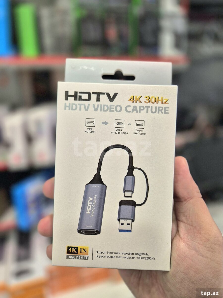 Type-c hdmi capture kart 4k/30hz 1080p/60hz