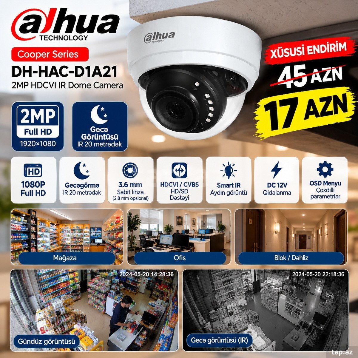 Dahua 2MP Full HD kamera
