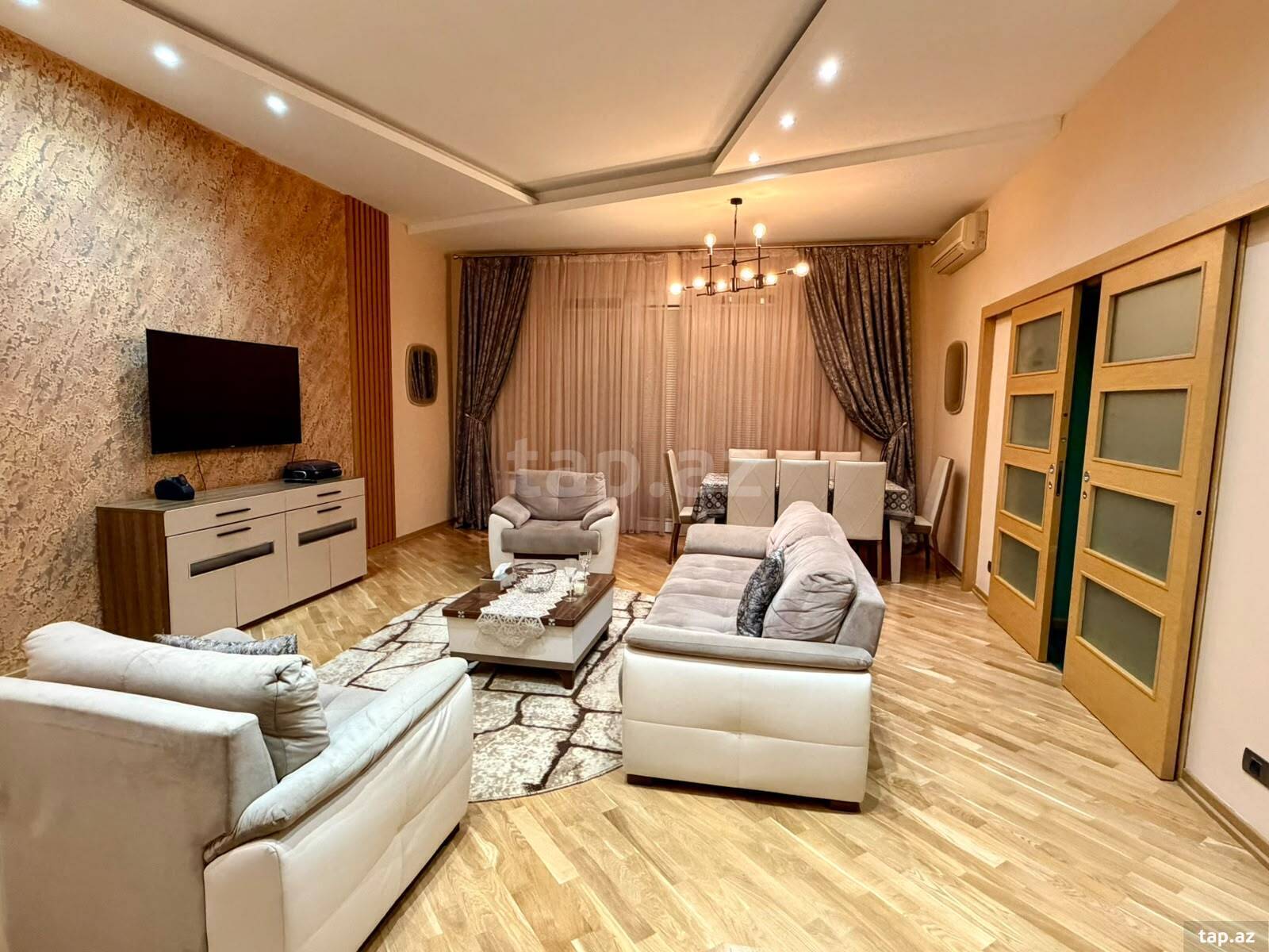 3-otaqlı yeni tikili kirayə verilir, Nəsimi r., 130 m²