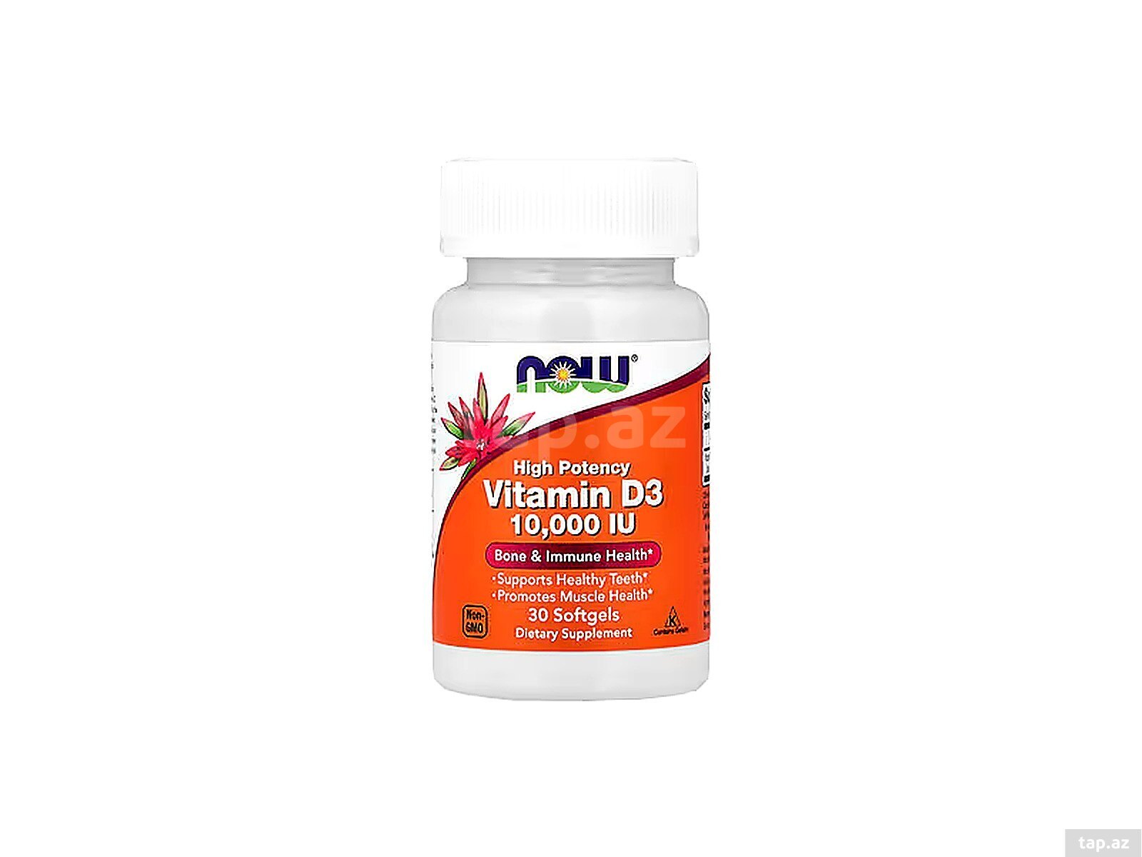 NOW Foods, Vitamin D-3, High Potency , 10,000 IU, 120 Softgels
