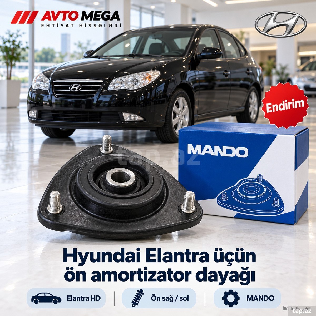Hyundai Elantra üçün ön amortizator dayağı