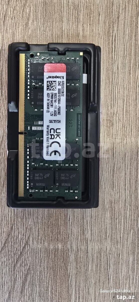 Kingston 32GB DDR4 3200MHz noutbuk üçün RAM