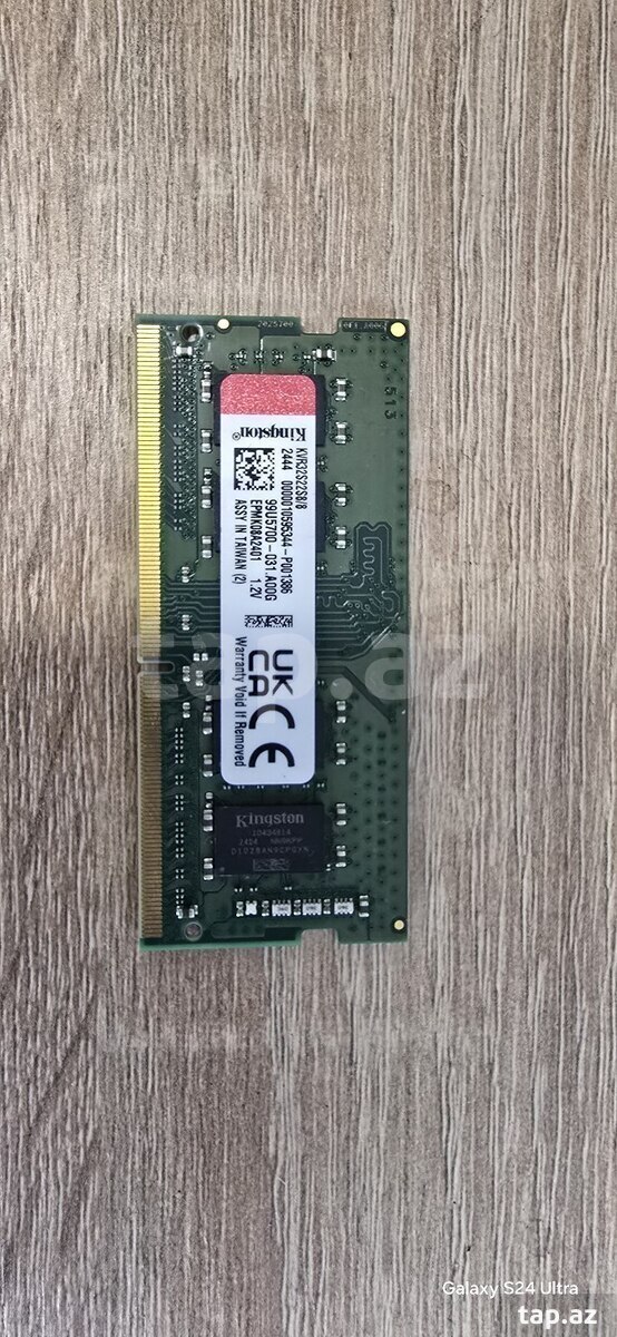 Kingston 8GB DDR4 3200MHz noutbuk üçün RAM