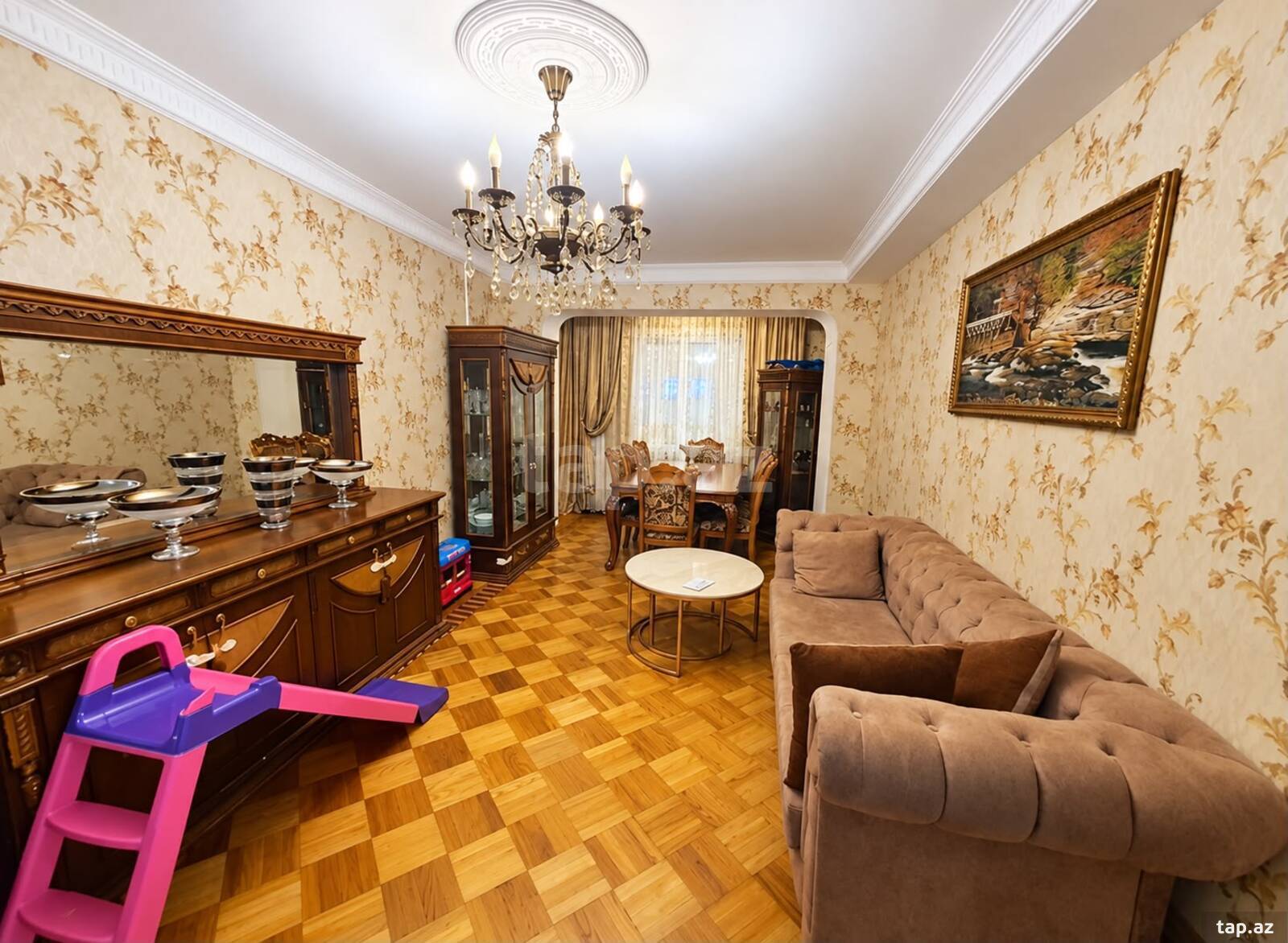 3-otaqlı mənzil, Parlament pr., 90 m²