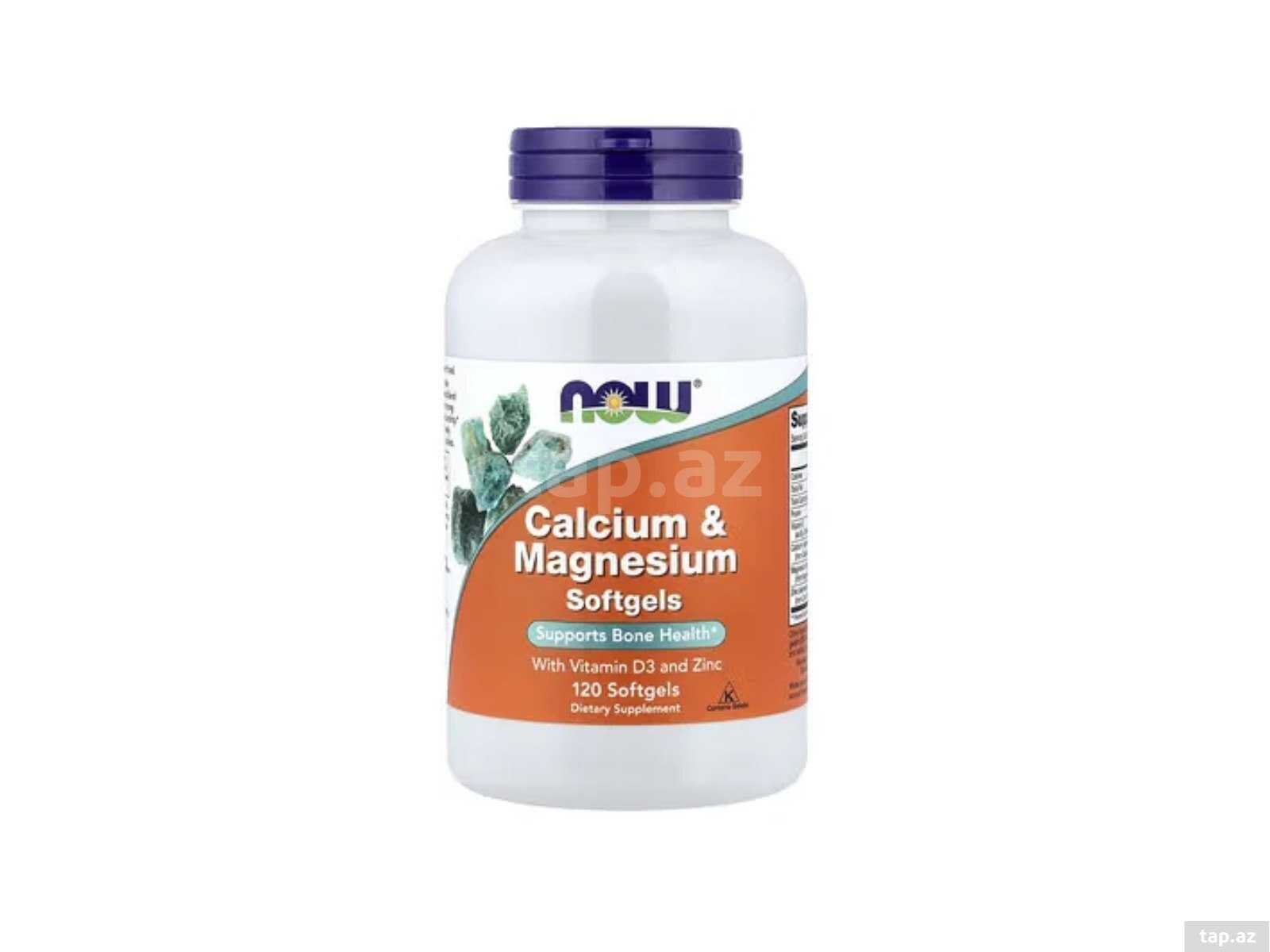 Now Foods Calcium & Magnesium Softgels Support Bone Health 120 softgels