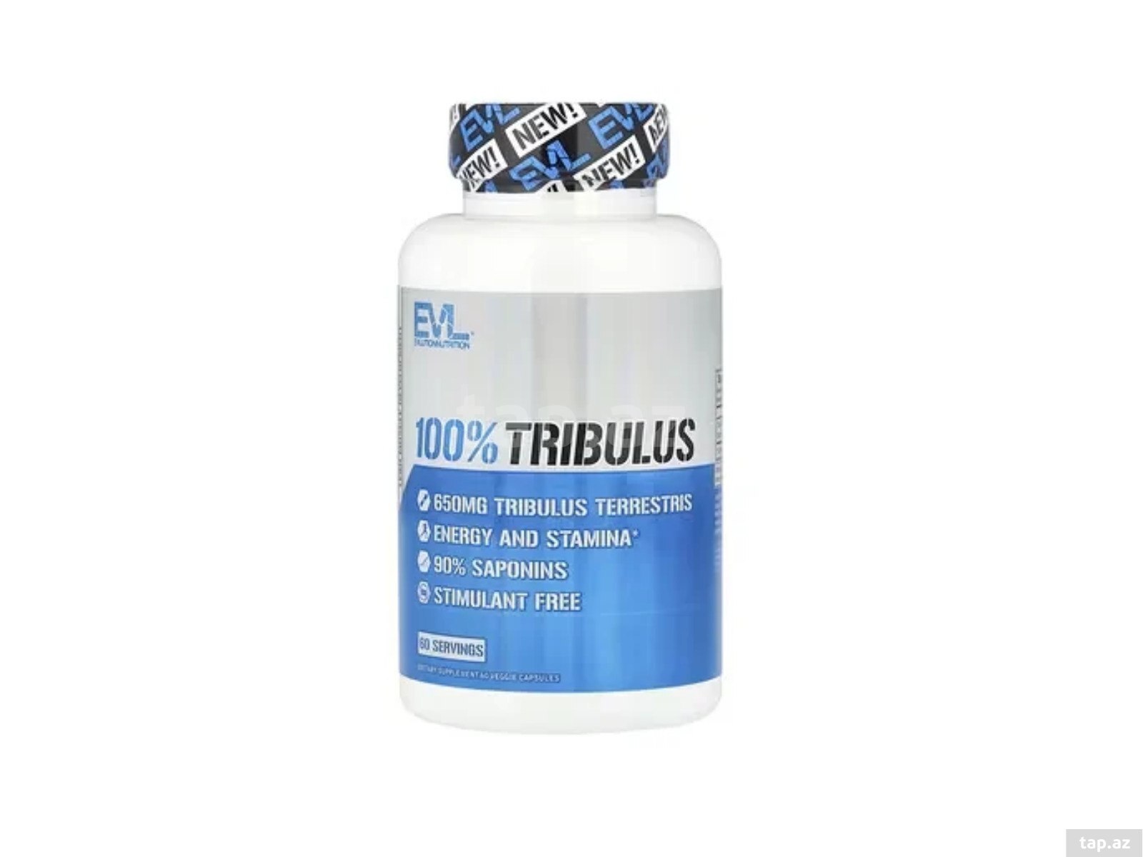 EVLution Nutrition, 100% Tribulus, 650 mg, 60 Veggie Capsules