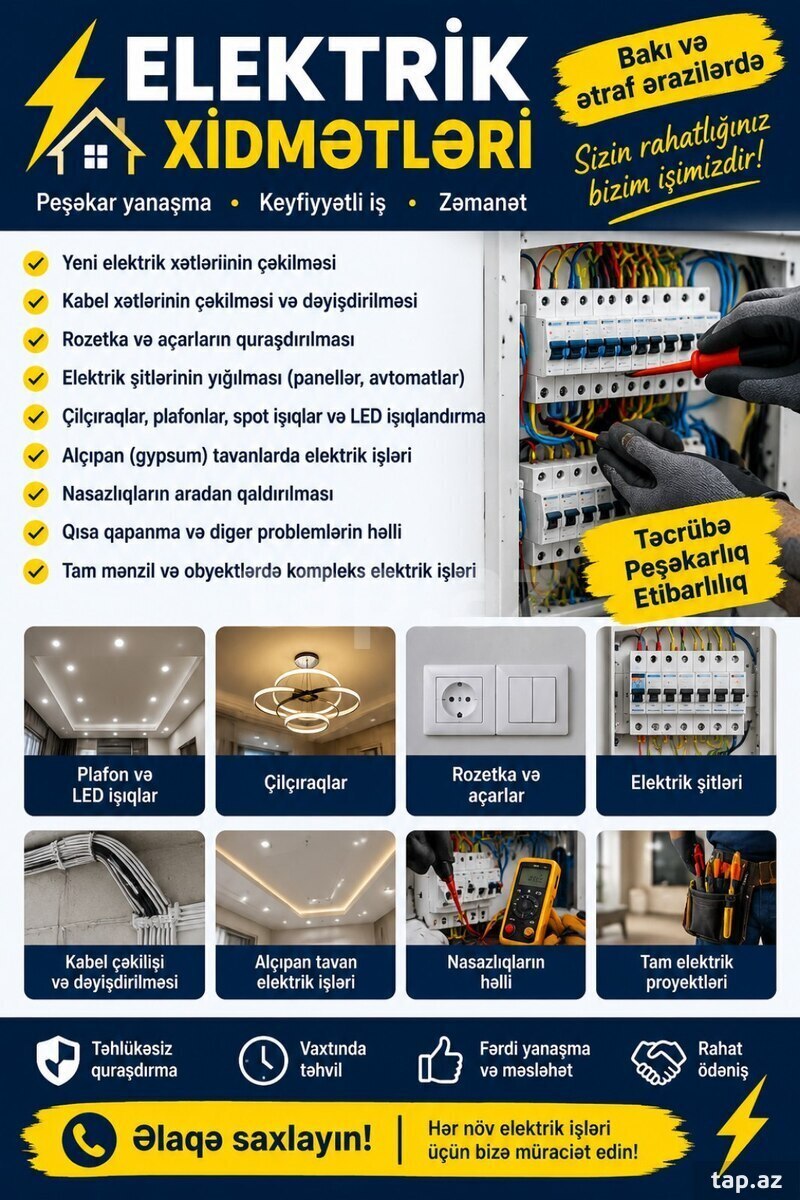 Peşəkar elektrik xidmətləri