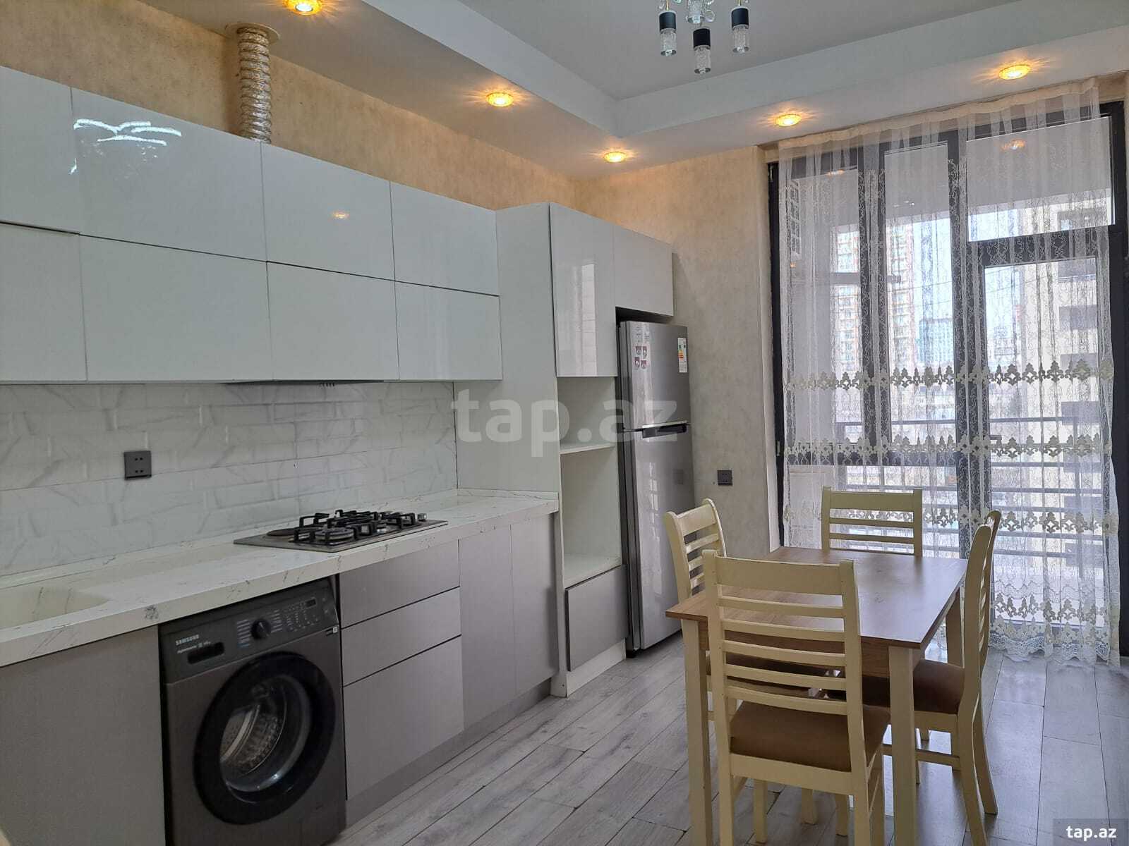 3-otaqlı yeni tikili kirayə verilir, Nəsimi r., 100 m²