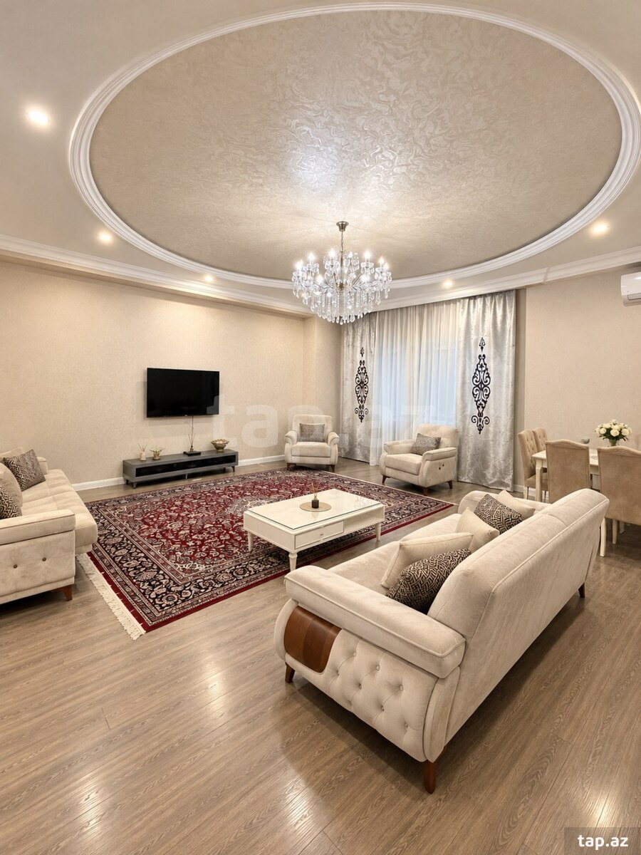 3-otaqlı yeni tikili kirayə verilir, Nizami m., 180 m²