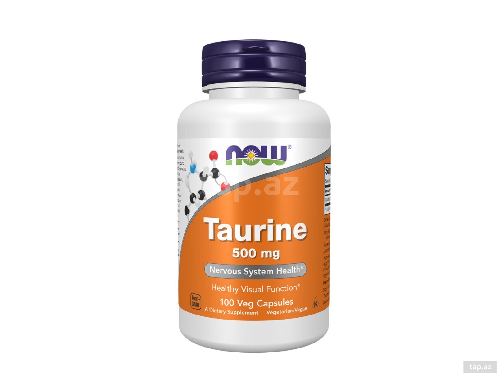 NOW Foods, Taurine, 500 mg, 100 Veg Capsules