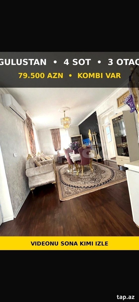 3-room private house for sale, Ganja