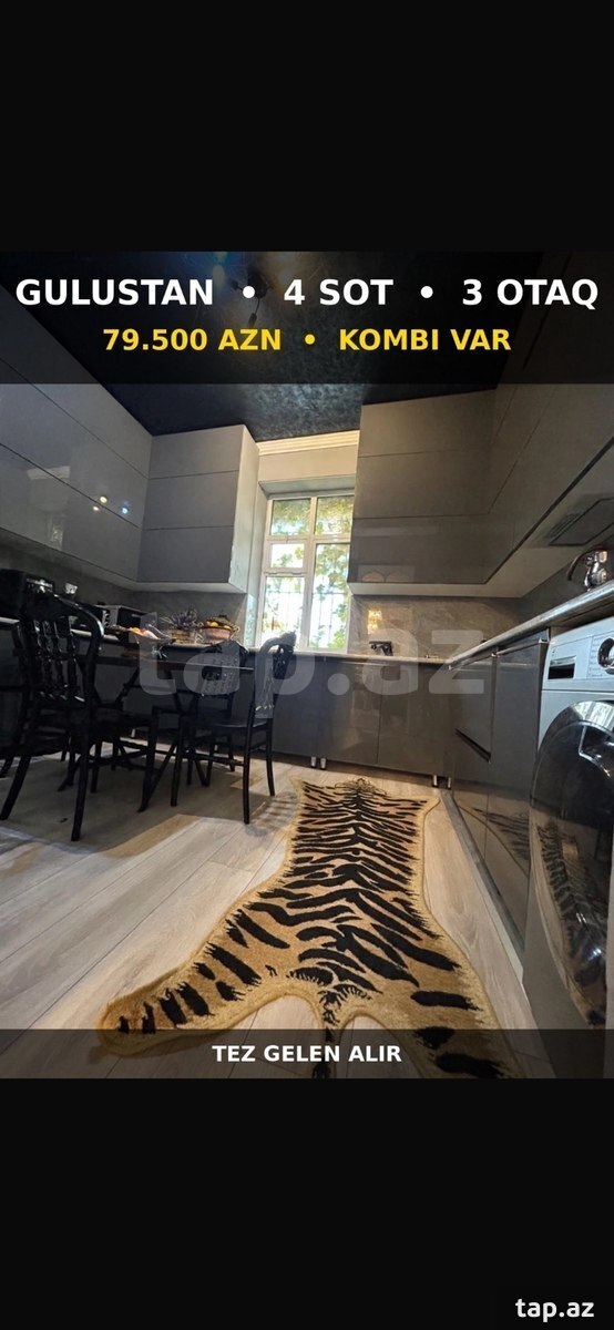 3-room private house for sale, Ganja