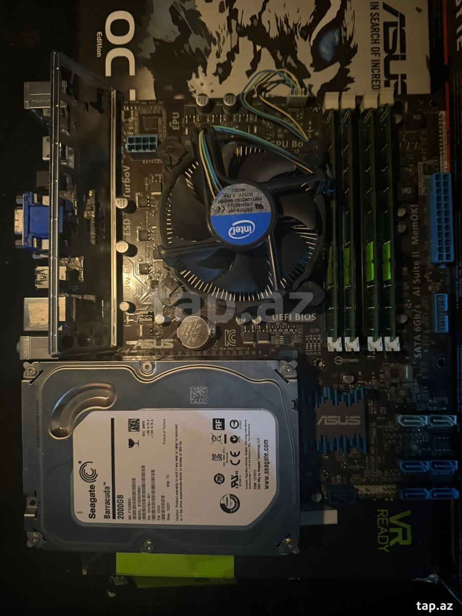 Ana platası Bundle H77 + i7 3770 + 32 GB ram