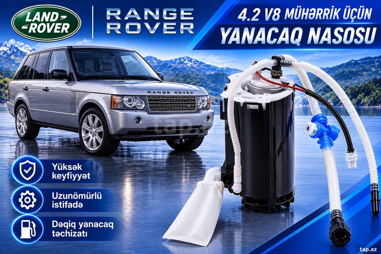 Range Rover yanacaq nasosu 4.2 mühərrik