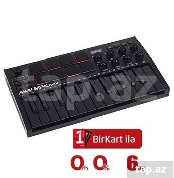 "AKAI MPK Mini MK3 Black Studio" midi kontroller, Bakı almaq Tap.az-da — şəkil #1