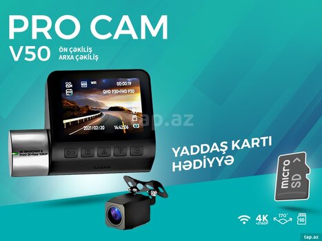 Videoqeydiyyatçı "Pro Cam WIFI v-50", Bakı almaq Tap.az-da — şəkil #1