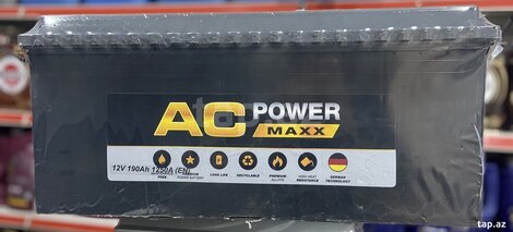 Akkumulyator "AC POWER MAXX" 12V 190Ah 1250A, Bakı almaq Tap.az-da — şəkil #1