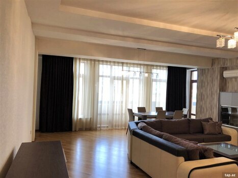 3-otaqlı yeni tikili kirayə verilir, Üzeyir Hacıbəyli küç., 190 m²