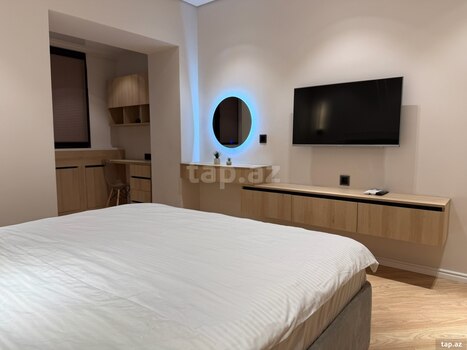 2-otaqlı mənzil kirayə verilir, Sahil m., 50 m²