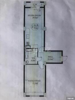2-otaqlı yeni tikili, Bulvar küç., 72 m²