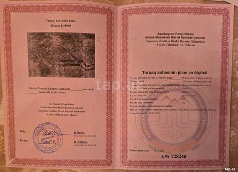 2 sot torpaq sahəsi, Masallı r.