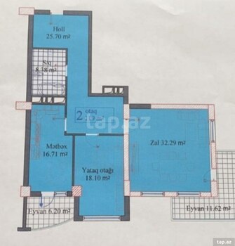 2-otaqlı yeni tikili, Nizami r., 120 m²