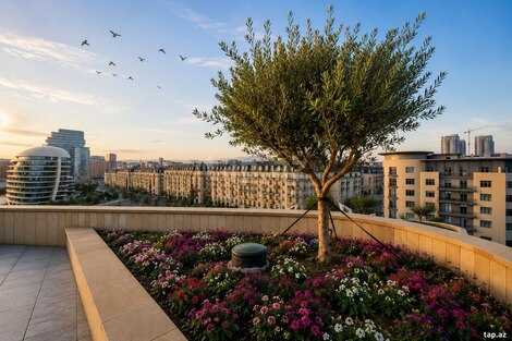 8-otaqlı yeni tikili, Ağ şəhər, 840 m²