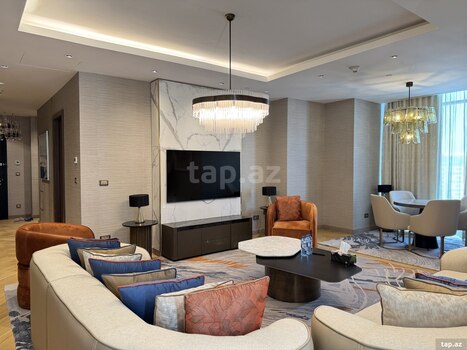4-otaqlı yeni tikili kirayə verilir, Babək pr., 180 m²
