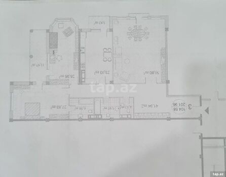 3-otaqlı yeni tikili, Nəsimi r., 202 m²