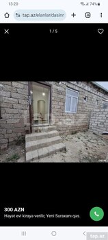 Həyət evi kirayə verilir, Yeni Suraxanı qəs.