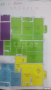 4-otaqlı yeni tikili, Nərimanov r., 131 m²