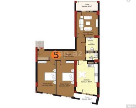 3-otaqlı yeni tikili, Gəncə pr., 140 m²