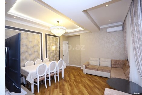2-otaqlı mənzil kirayə verilir, Sahil m., 100 m²