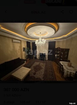 3-otaqlı yeni tikili, İsmayıl bəy Qutqaşınlı küç.66, 107 m²