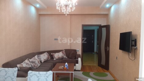 2-otaqlı yeni tikili kirayə verilir, İnşaatçılar m., 70 m²