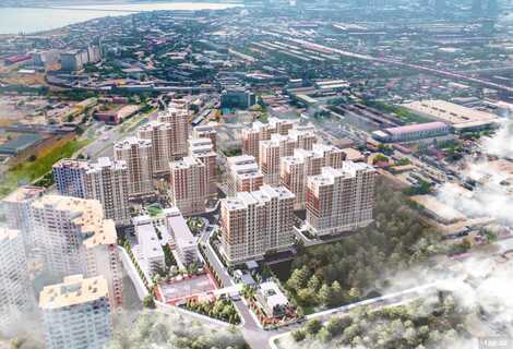 2-otaqlı yeni tikili, Binəqədi r., 53 m²