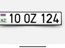 Avtomobil qeydiyyat nişanı - 10-OZ-124