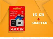 Micro SD kart və adapter "Sandisk", 16GB