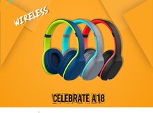 "Celebrat A18" Stereo Bass Bluetooth qulaqlıq (headset)