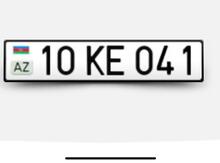 Avtomobil qeydiyyat nişanı - 10-KE-041