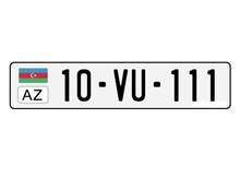 Avtomobil qeydiyyat nişanı - 10-VU-111