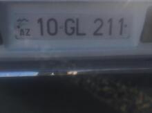 Avtomobil qeydiyyat nişanı - 10-GL-211