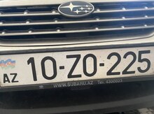 Avtomobil qeydiyyat nişanı - 10-ZO-225