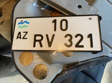 Avtomobil qeydiyyat nişanı - 10-RV-321