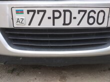 Автомобильный номер - 77-PD-760 потерян