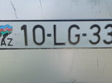 Avtomobil qeydiyyat nişanı -10-LG-331