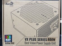 Блок питания "Aerocool VX PLUS 800W RGB"