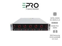 Server "HP DL560 Gen8 v2 5SFF|E5-4620v2 x4|64GB PC3|HPE G8 2U Rack/N3"